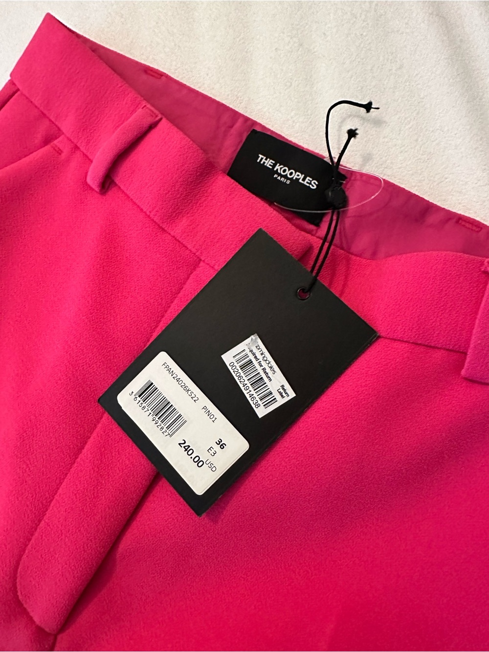 The Kooples Hot Pink Tailored Trousers